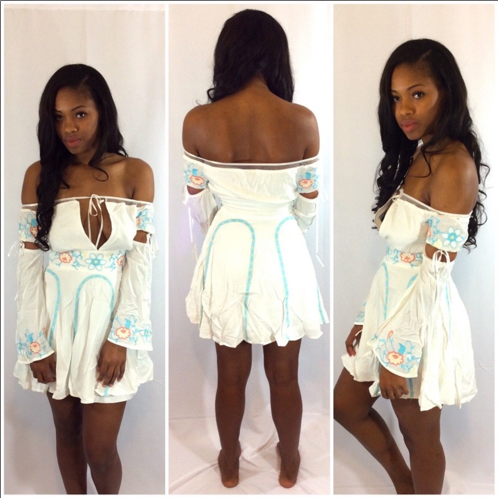 Off Shoulder White Dress